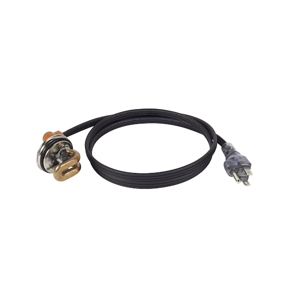 Lit Plug Replacement Cord Of 3100055 Engine Heater, 600W, 120V, 1/5/8in. Plug